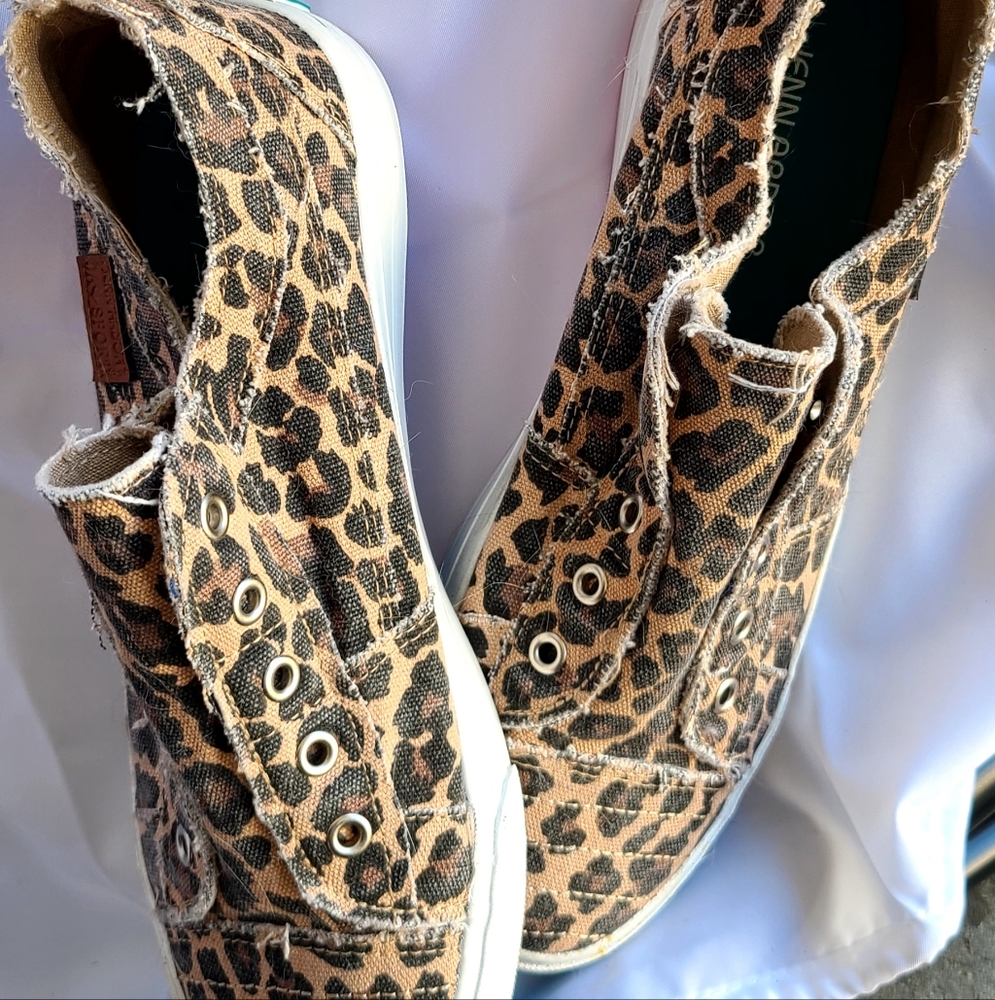 Cheetah Print Slip On Shoes